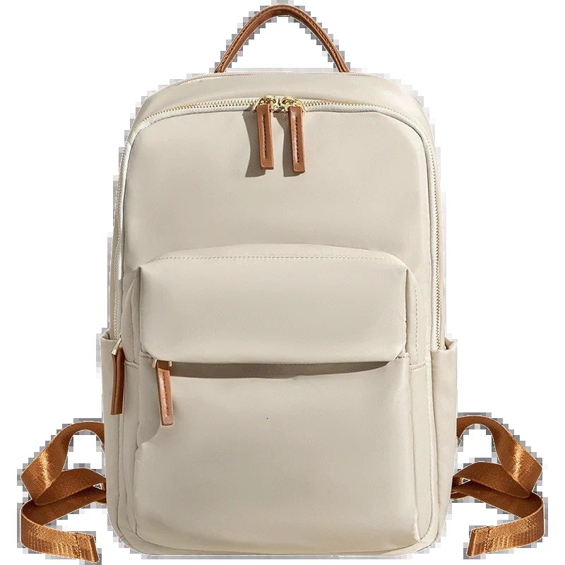 Womens travel backpack laptop bag suitable for 14/16 inch Oxford cloth large capacity waterproof and fashionable 240704
