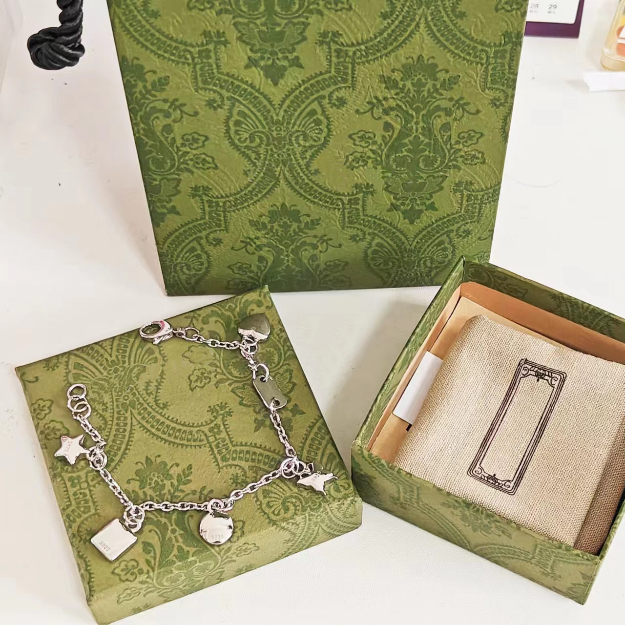 New Designer Bracelets Charm Bracelet Chain S925 Silver Plated Star Gift Butterfly Bracelets Top Chains Fashion Jewelry Supply