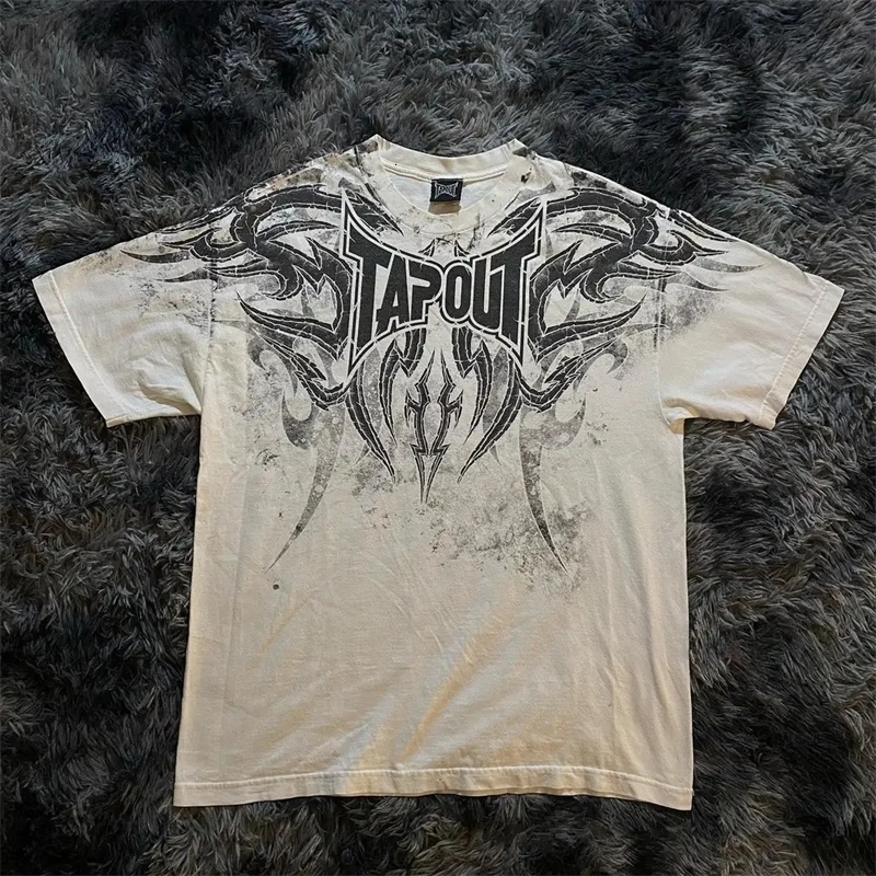 Woman T Shirt Aesthetic Clothes Gothic Y2k Korean Goth Grunge Letter Graphic Printed Summer Female O Neck Cotton Lady Tops 240626