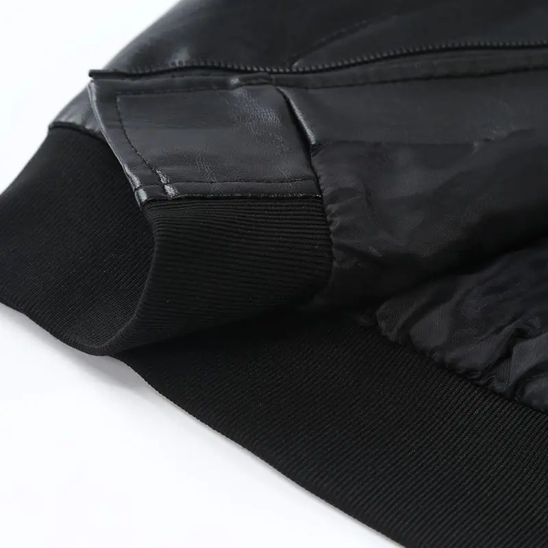 Autumn Winter Korean Thick Solid Coat Man Zipper Pocket Casual Plus Velvet Tops Loose Leather Jacket Fashion Y2K Male Clothes 240703