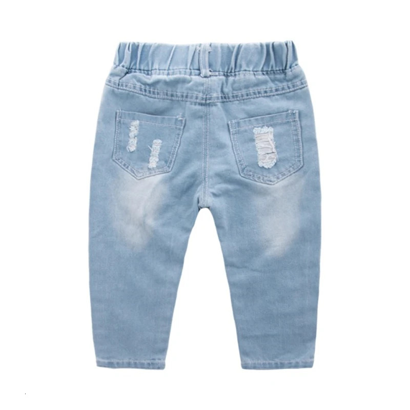 COOTELILI Kids Boys Jeans Children Boys Clothes Denim Toddler Jeans Distrressed Toddler Baby Girl Clothes Spring Clothing 240703