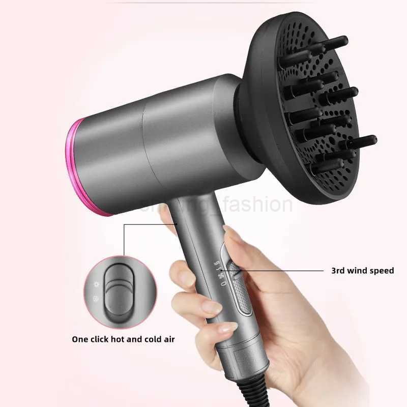 Professional Hair Dryer With High Air Volume And Quick Drying Negative Ion Hair Care EU/US/UK/AU Plug For Home Use Hair DryerCL240710