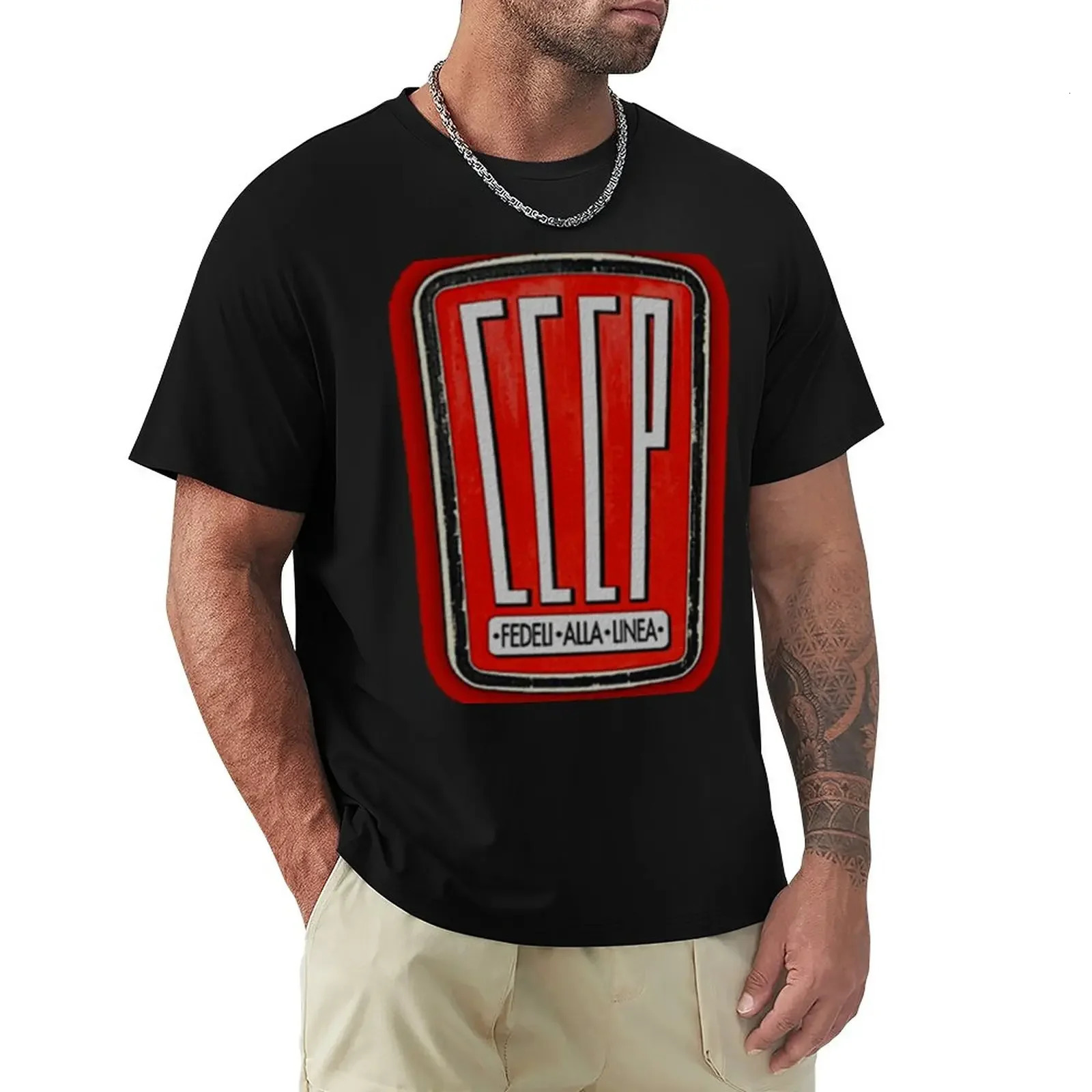 CCCP Fedeli Alla Linea TShirt vintage clothes sports fans blanks tops tshirts for men 240627