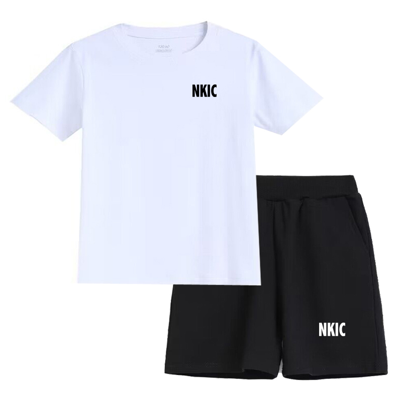 Summer Teen Clothes Sets Boys 100% Cotton T-shirts Shorts 2 Pcs Big Kids Casual Short Sleeve Suits Children Brand Print Outfits Tracksuit