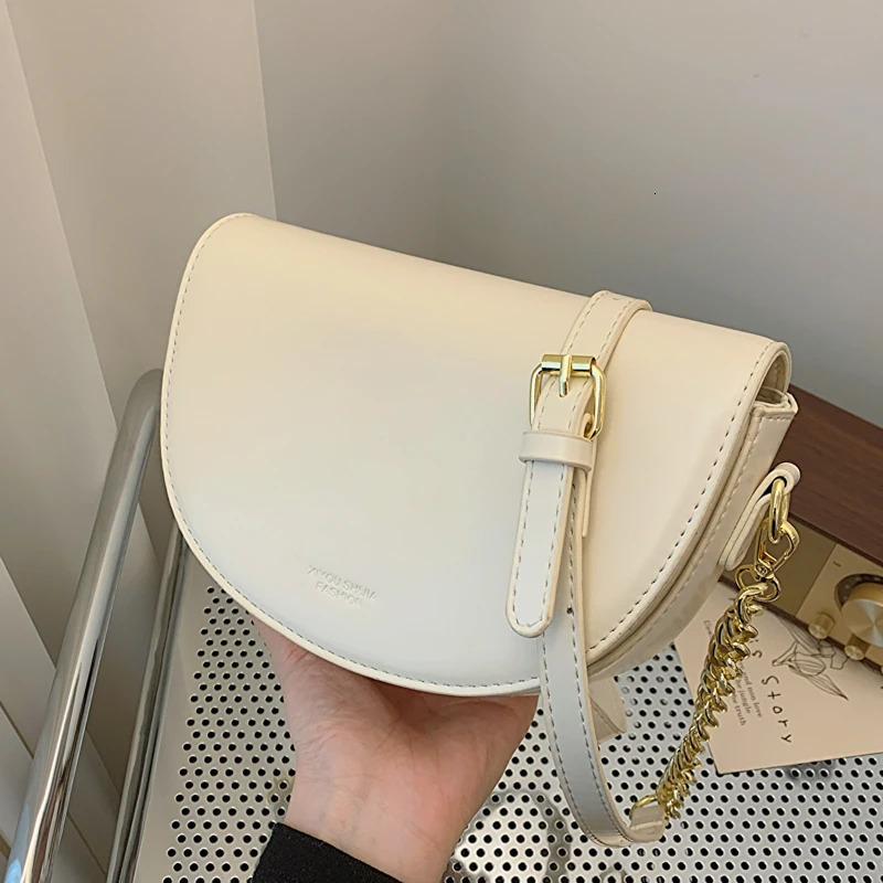 Solid PU Chains Zipper Fashion Flap Shoulder Bags 2024 High Quality Hasp Versatile Crossbody Bag for Women H7.10#50