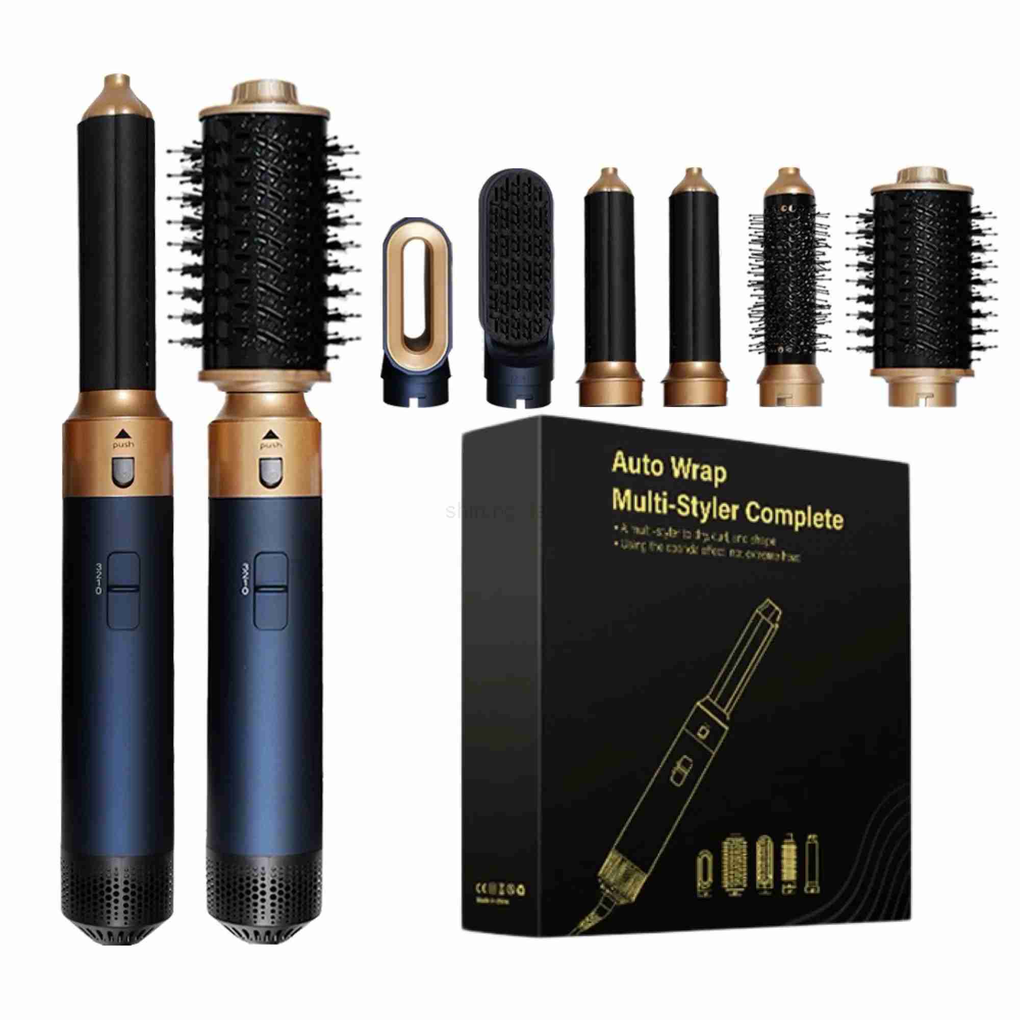 6 in 1 Hair Dryer Multi Styler With Hair Brush Curling Iron Hair Straightener Personal Care Styling Tool Hair Dryer Multi StylerCL240710