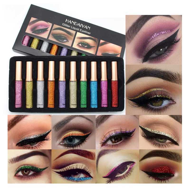 HANDAIYAN Makeup Set Series Eyeshadow Cream Matte Glitter Eyeliner Lip Gloss Liquid Lipstick Cosmetic Kit Eye Shadow Liner Stickzxx240709