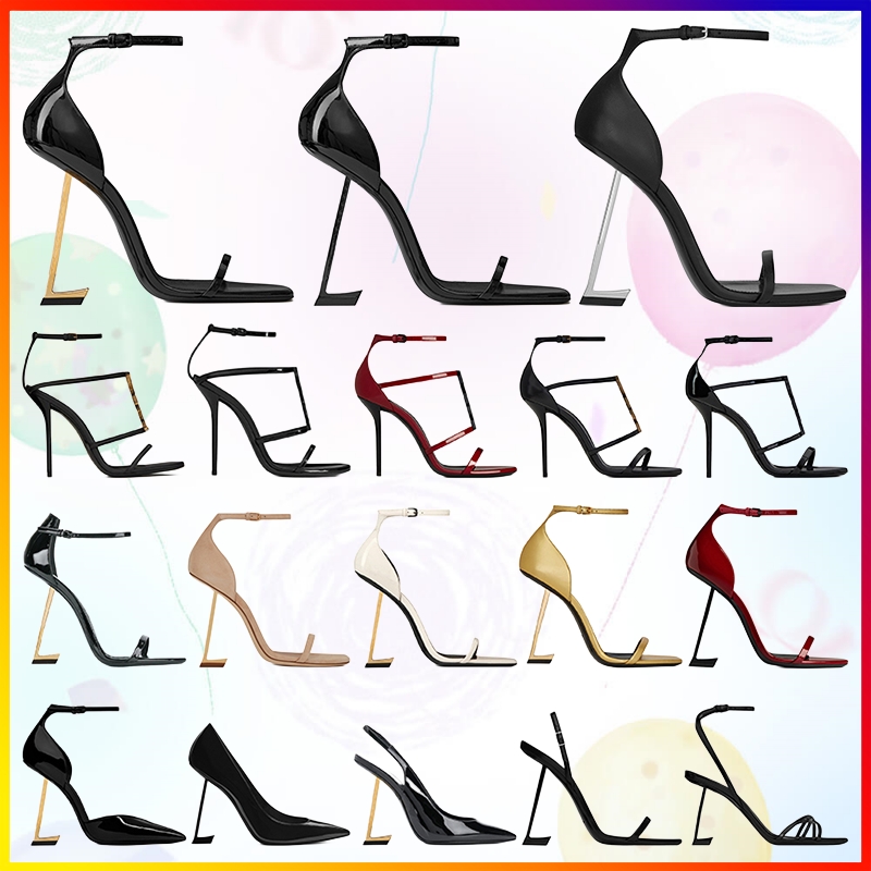 With Box Women Luxury Dress Shoes Designer High Heels Patent Leather Gold Black Nude Red Womens Lady Heel Fashion Sandals Party Wedding Ladies Office Pumps 8cm 10cm