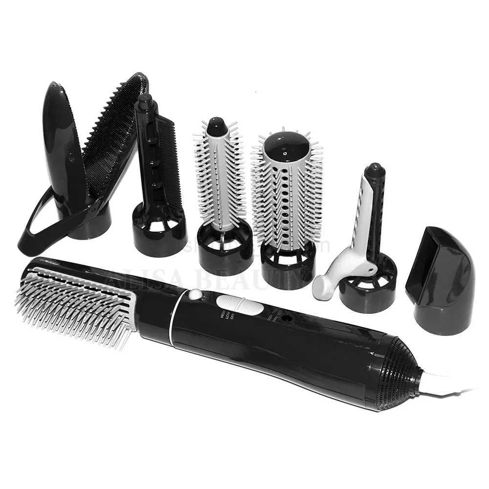Professional 7 in 1 Styling Tool Hair Drye Multifunction Hair Styling Tools Hairdryer Hair Curler Straightener Dryer Comb BrushCL240710