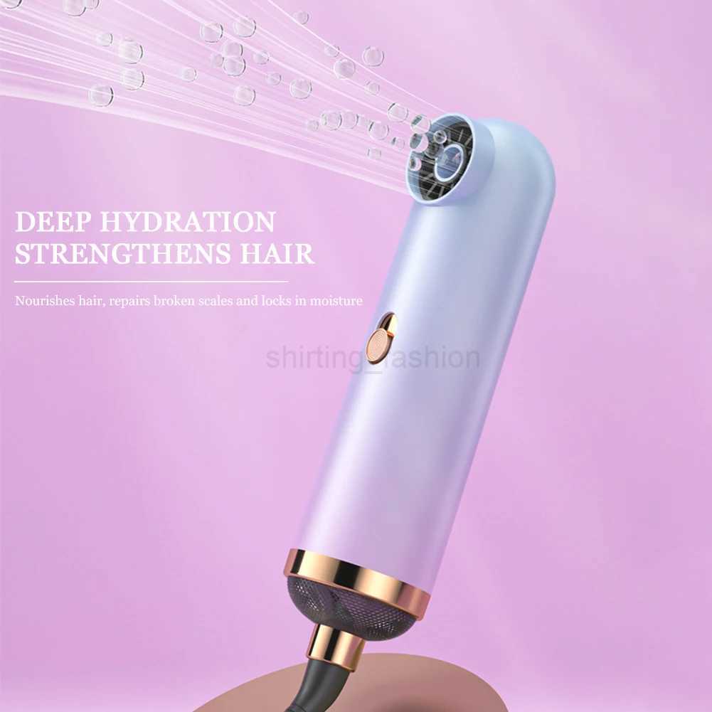 Mini Anion Blow Dryer 3 Speeds Portable Blower Drier Bladeless Hair Straightening Comb Powerful Anti-Winding Personal Hair CareCL240710