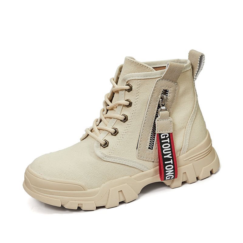 New Breathable Ddmysports Motorcycle Short Comfortable And Non Slip Lacing Casual Igh Top Shoes Canvas Martin Boots For Women Free Shipping Outdoor