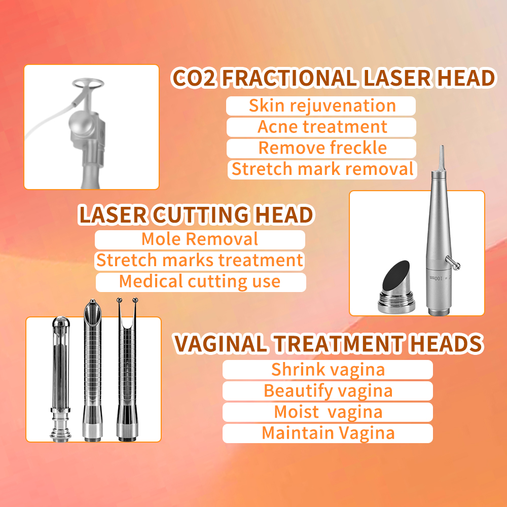 Most Advanced Fractional CO2 Laser 10600nm Skin Smoothing Epidermal Superficial Skin Peel Acne Treatment Dot Matrix Anti-aging Vaginal Care Portable M