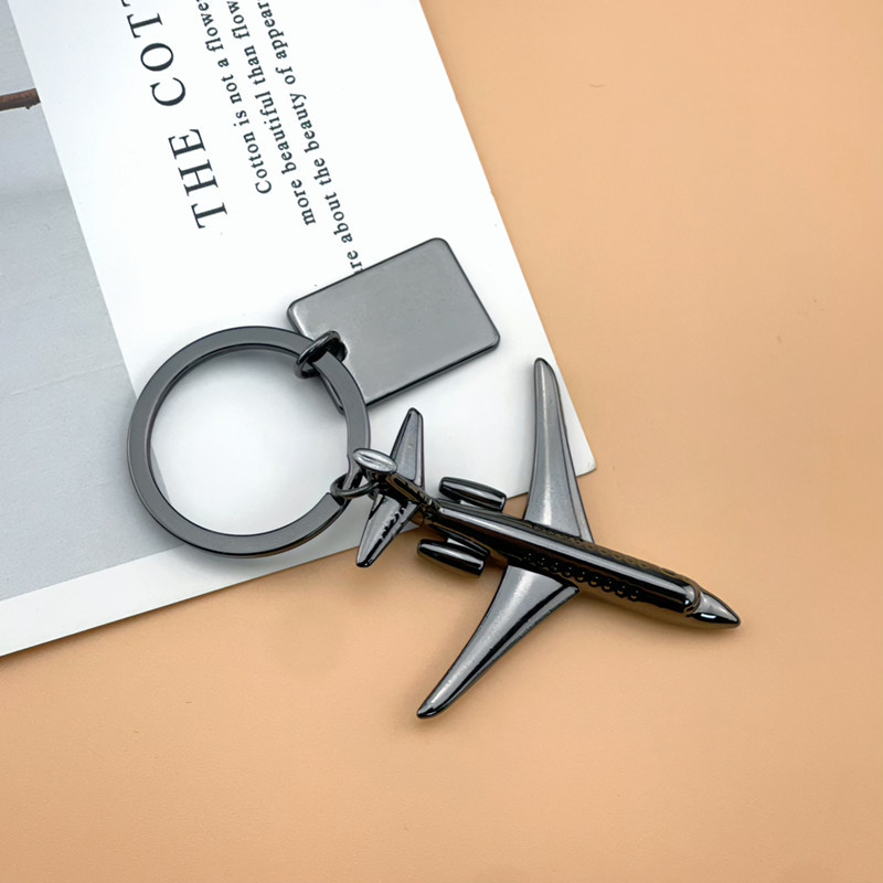 Fashion Helicopter Glider Keychain Plane Key Rings Airplane Keyring Bags Charms High Quality Accessories Gifts for Men Women