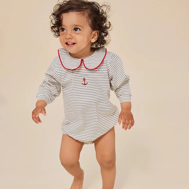 2024 Summer Girl Stripe Cherry Short T-shirt Boy Polo Shirt Kids Leisure Top Childrens Cute Printed T-shirt 240709