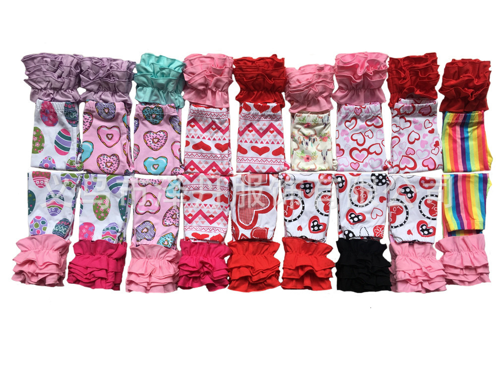 Girls Christmas Leggings Toddler Bell Bottoms Icing Ruffle Pants Grinch Printed Dress Kids Holiday Clothes 211018