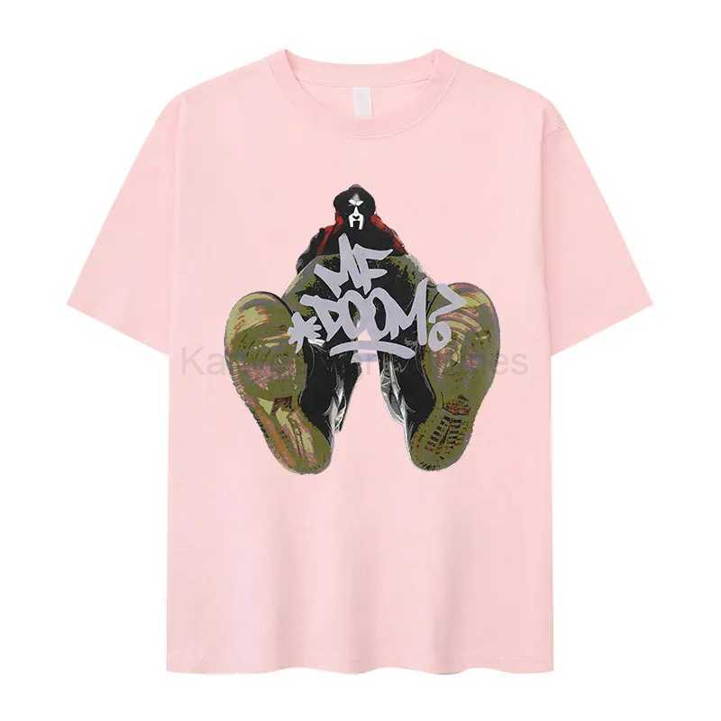 Rapper Mf Doom 2024 New T-shirt Madvillain Metal Face Graphic T-shirts Men Women Hip Hop Retro Oversized T Shirt Punk StreetwearM240710