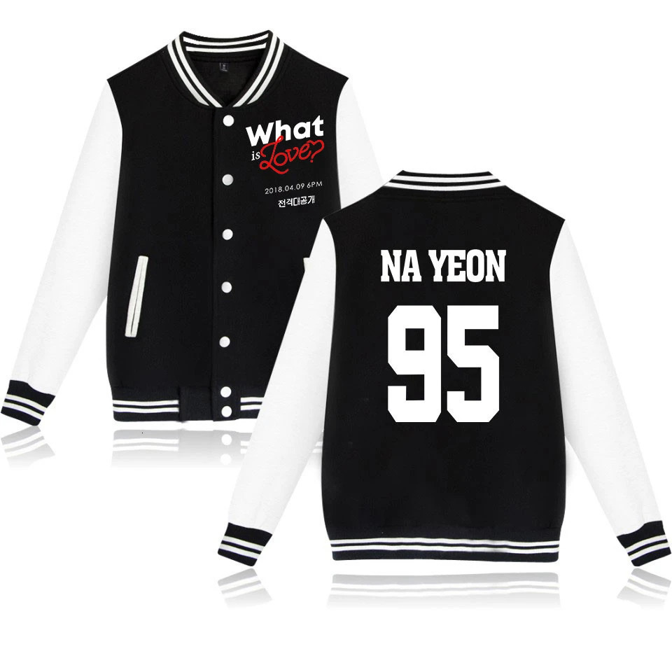 KPOP TWICE Baseball Jacket Women Uniform Coat Fashion Pink College Varsity Streetwear Sweatshirt Veste Homme 240701