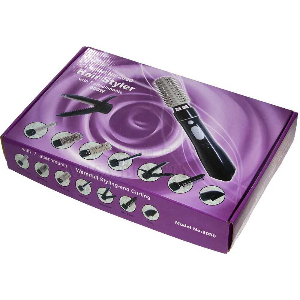 Professional 7 in 1 Styling Tool Hair Drye Multifunction Hair Styling Tools Hairdryer Hair Curler Straightener Dryer Comb BrushCL240710