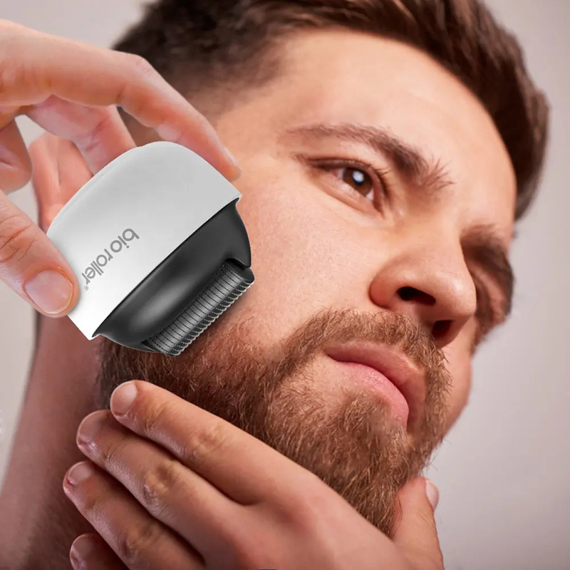 Bio Needle G4 Derma Roller Beard Dermaroller 1200 Stainless Needle Microneedling for Hair Re- Growth Skin Care Microneedle MTS