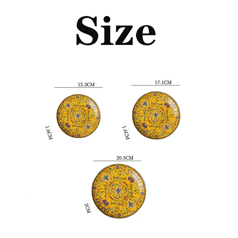 Creative Gold Stroke Ceramic Dinner Plate Dinner Steak Dishes el Tableware Serving Tray Enamel Decorative Porcelain Plates 240709