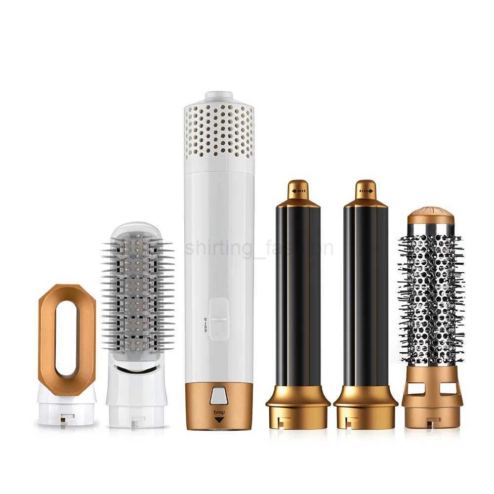5 In 1 Hair Blower Brush Hot Air Styler Comb One Step Hair dryer Electric Blowing Hair Dryer Auto Curling IronCL240710