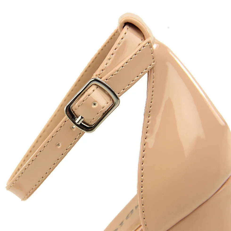 Summer Women 9.5cm High Heels Sandals Yellow Nude Purple Gladiator Square Block Heels Pumps Strappy Chunky Platform Bridal Shoes 240708