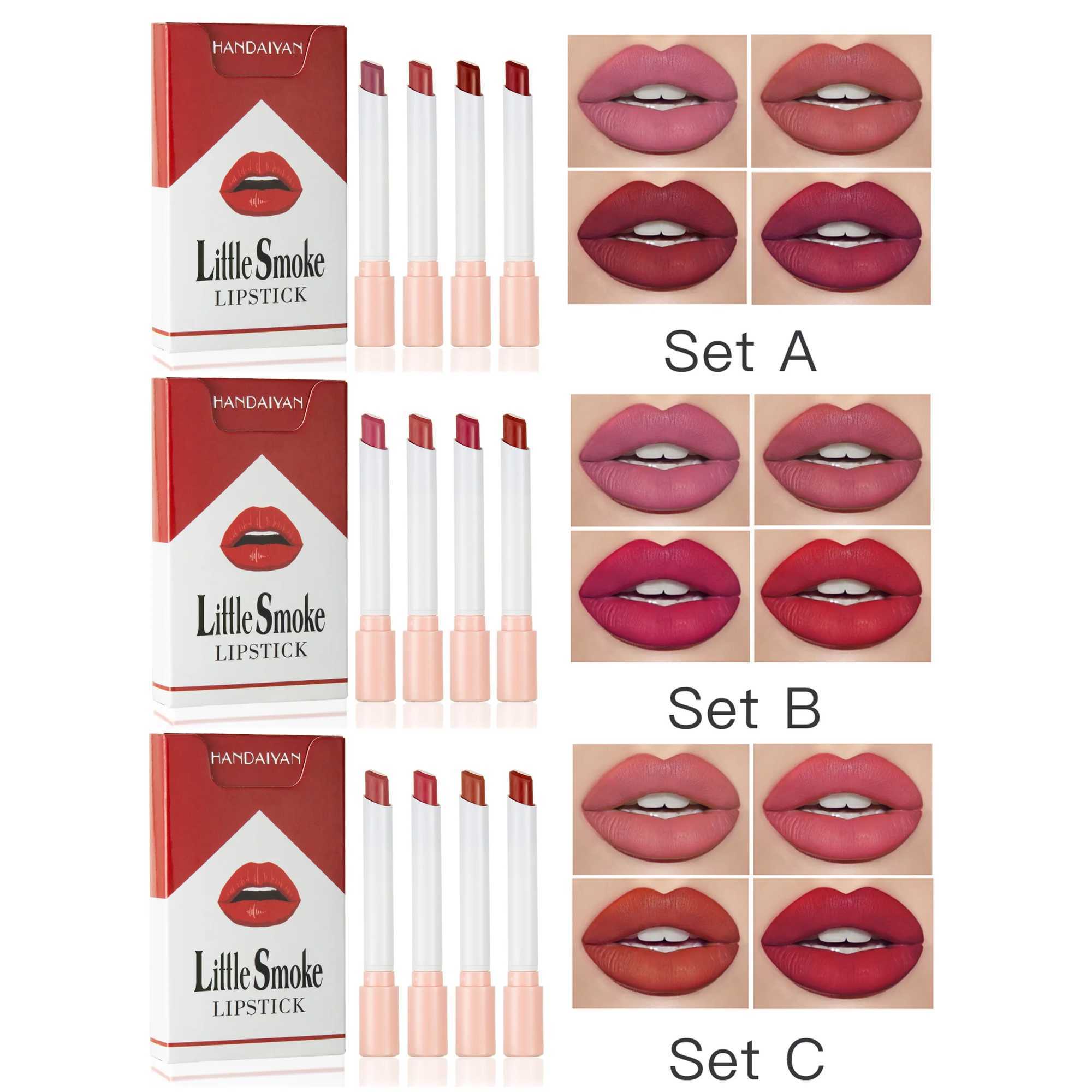 HANDAIYAN Makeup Set Series Eyeshadow Cream Matte Glitter Eyeliner Lip Gloss Liquid Lipstick Cosmetic Kit Eye Shadow Liner Stickzxx240709
