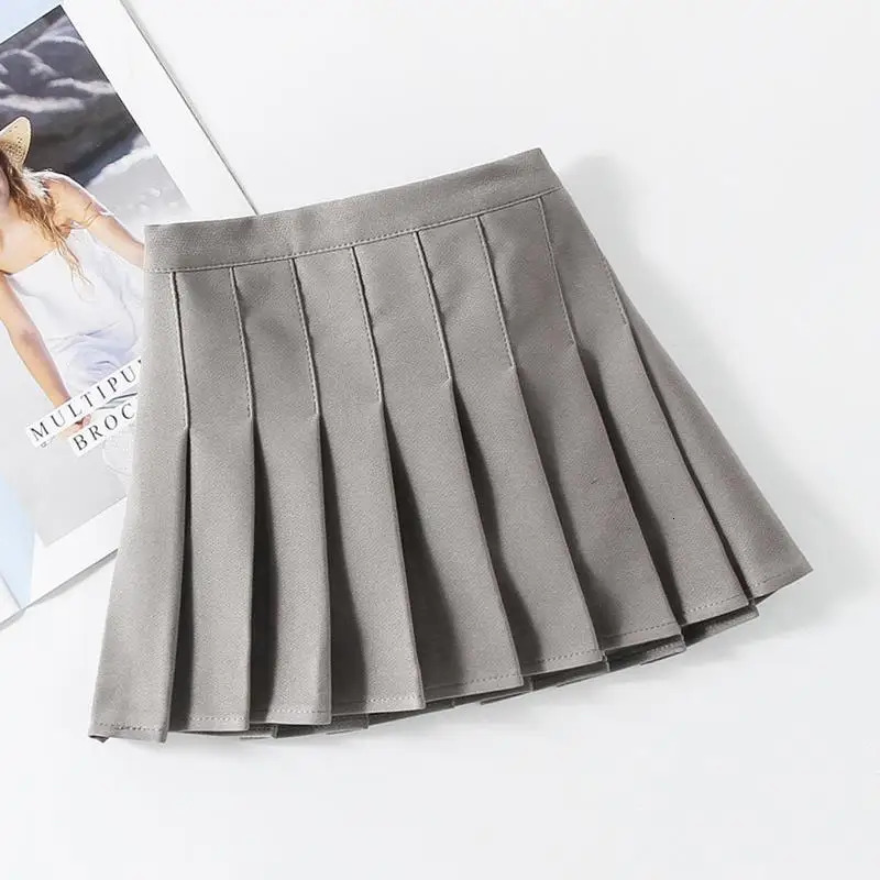 Spring Kids Causal Girls Pleat Skirt Harajuku Teenage Preppy Style Plaid Skirts Cute Japanese School Uniforms Kawaii Skirt 240703