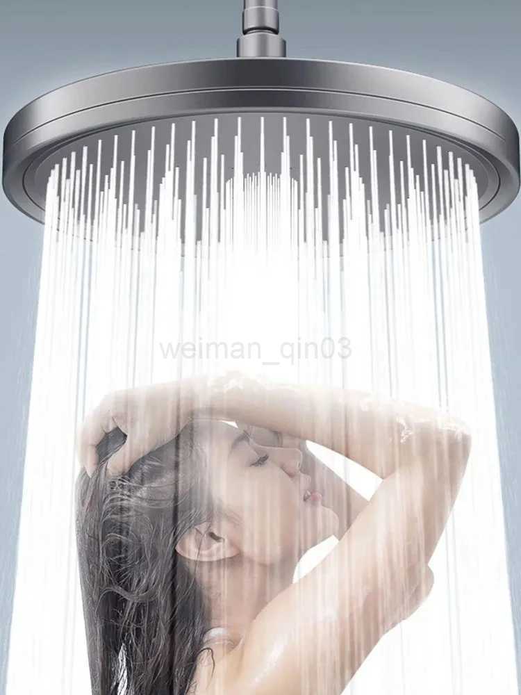 New 230mm Big Panel Showerhead 6 Mode Supercharge Rainfall Shower Head High Pressure Top Rain Shower Faucet Bathroom AccessoriesCL240710