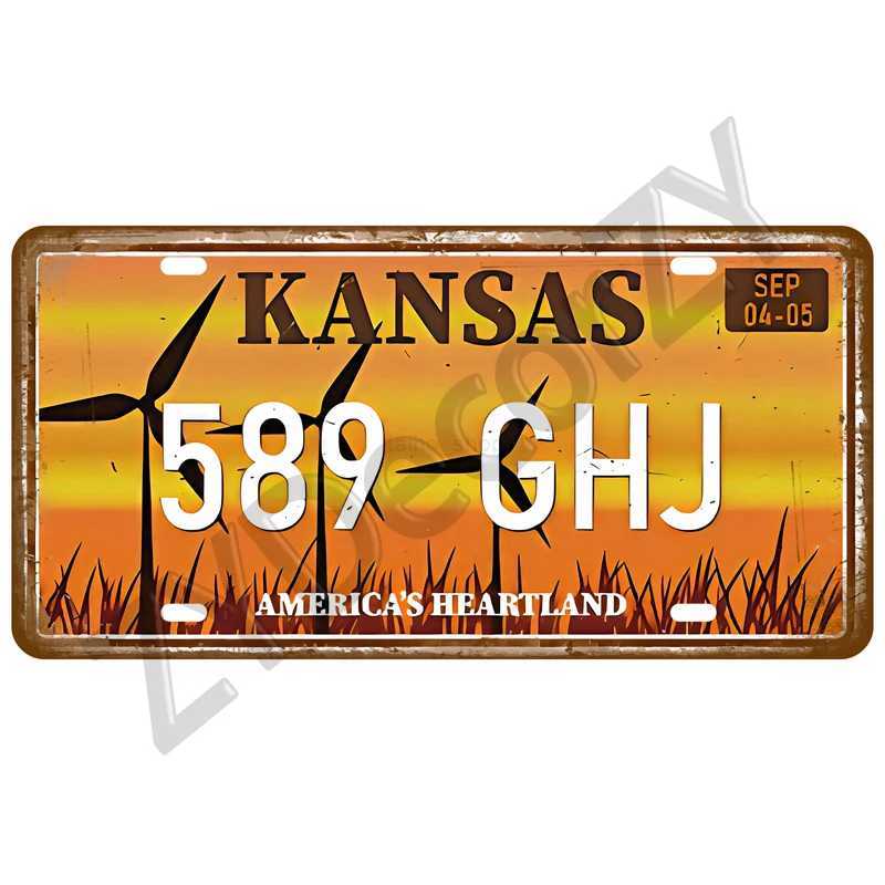 Number Poster Florida USA Art American Car Tinplate Plate Metal Sign Vintage Plaque Tin Sign Wall Decor For Bar Pub Plate CraftB240710