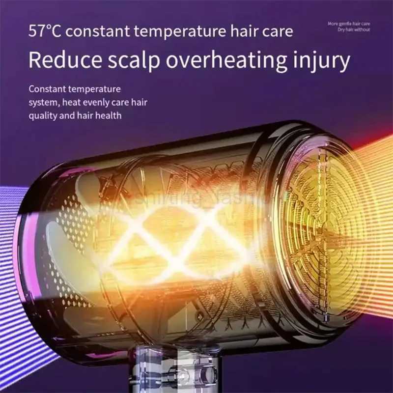 Professional hair dryer High Speed Powerful Home Low Noise Quick Negative Ionic Blow Dryer Hotel Electric Salon HairdryersCL240710
