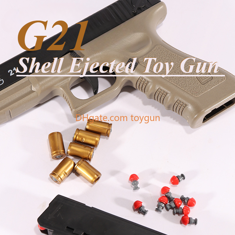 G21 Pistol Toy Guns Blaster Soft Bullet Pneumatic Blowback Toy Gun For Boys With Bullets Adults Outdoor CS Birthday Gifts