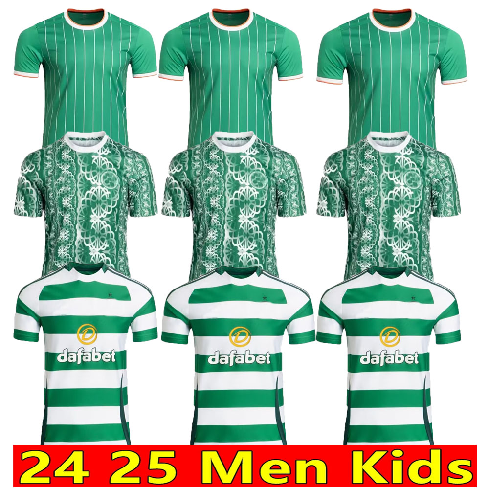 Celts 2024 2025 KYOGO Football Shirt Fc 24 Home Away Custom Name Number Third 25 Soccer Jerseys CeLtIC DAIZEN REO McGREGOR 135 Years Hoops Anniversary Irish Origins