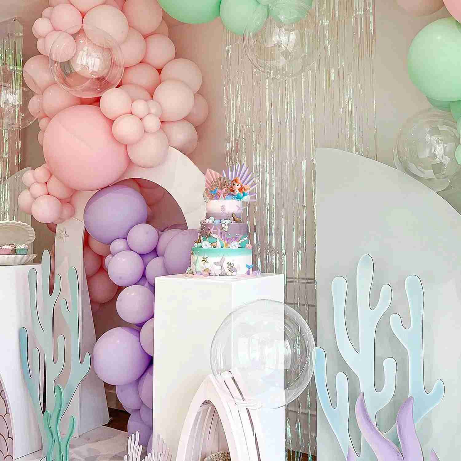 Mermaid Cake Toppers Under the Sea Mermaid Tail Cake Decorations for Birthday Baby Shower Party SuppliesB270708