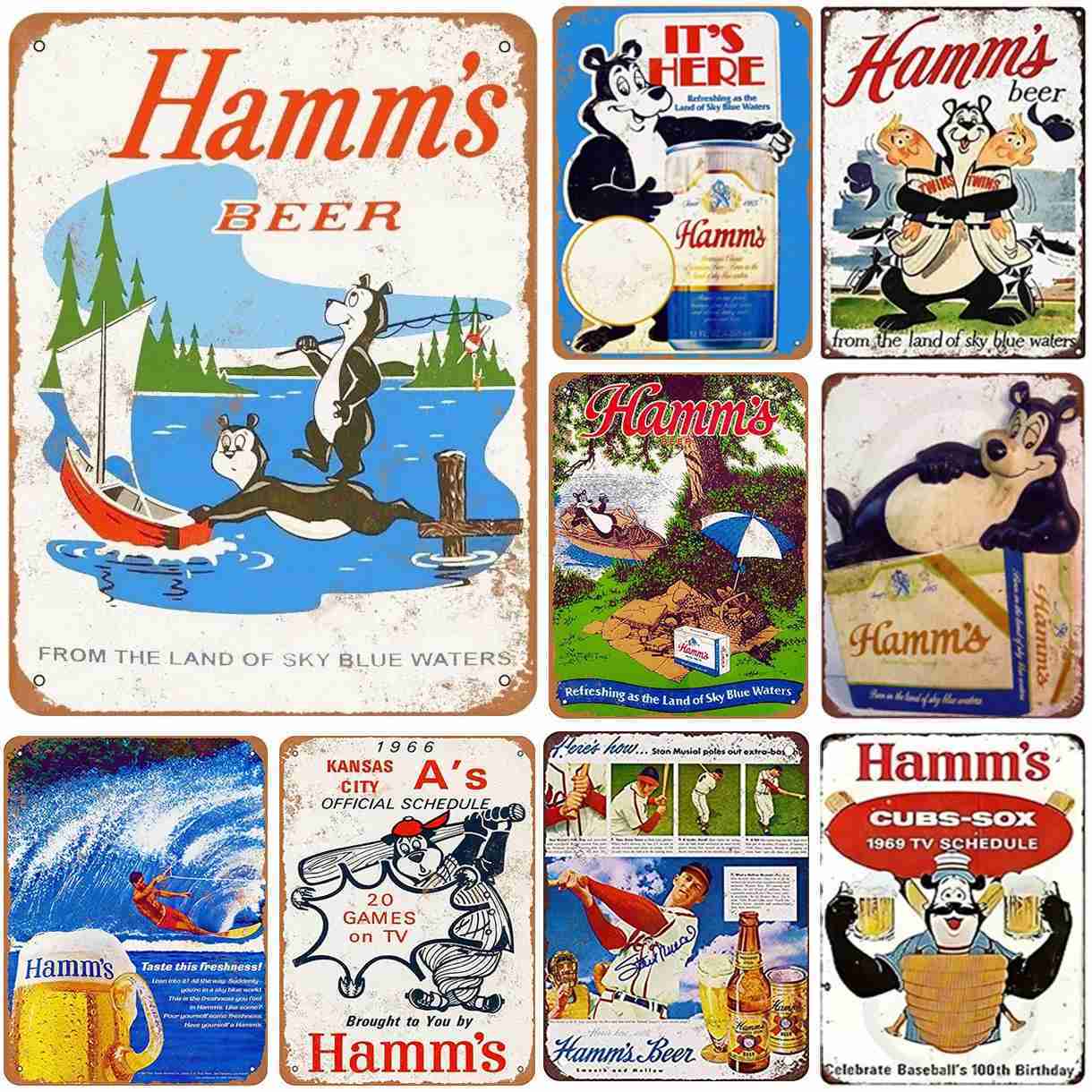 Metal Tin Signs Plaque Original Beers Wall Decoration Vintage Art Posters Iron Painting for Man Cave Home Cafe Garden Club BarB240710