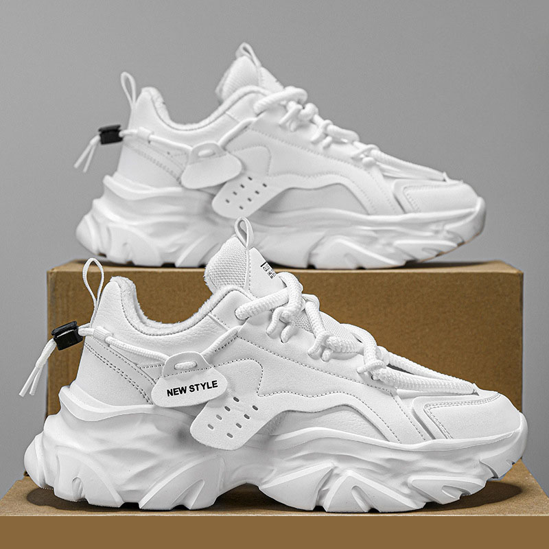 Mens plush and thickened winter leisure sports shoes with plush insulation and waterproof free of postage for mens casual running shoes 4a