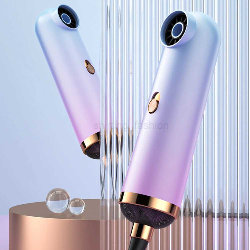Mini Anion Blow Dryer 3 Speeds Portable Blower Drier Bladeless Hair Straightening Comb Powerful Anti-Winding Personal Hair CareCL240710