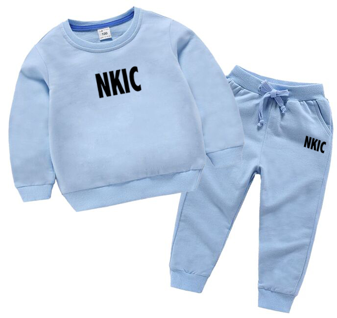 Baby Boys Casual Set Children Clothing Autumn Brand LOGO Cotton Hoodies Tracksuit Suit For Boy Sport Suits Casual letter printed Girl Clothes