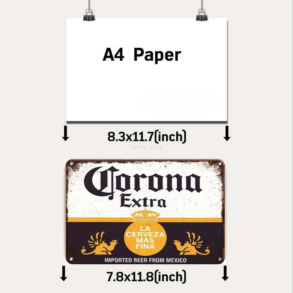 Beer Brand clasies Metal Poster Vintage Bar Pub Restaurant Kitchen Wall Sign Art Painting Beer Tin Sign Iron Plate Plaques DecorB240710