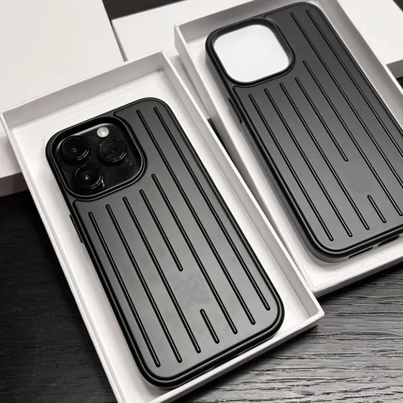 2025 New Fashion Designer Rima Luggage Phone Case Waterproof Iphone 15 14 16 Pro Phone Case Iphone 14plus 13 12 11 Max Weave Aluminum Alloy Brand Designer Phone Case