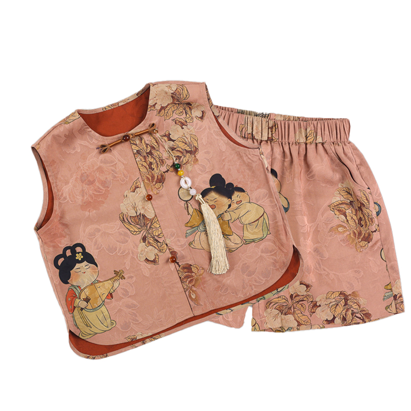 New Netflix customized new Chinese Tang suit Hanfu short-sleeved suit