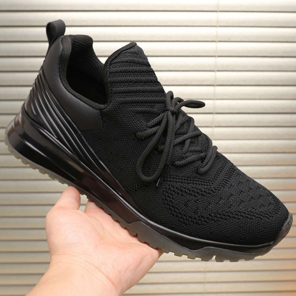 Men Black Knit VNR Trainers Designer Sneakers Mesh Casual Shoes Low Top Runner Sports Shoes Big Size EU47 With Box 604