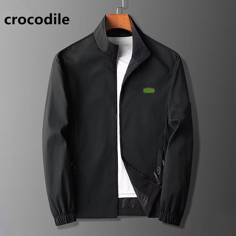 Crocodile Designer Luxury Fashion Men Top Quality Jackets Spring Autumn Mens Independent Embroidery Badge Jacket Coat Windproof Sunscreen Coat