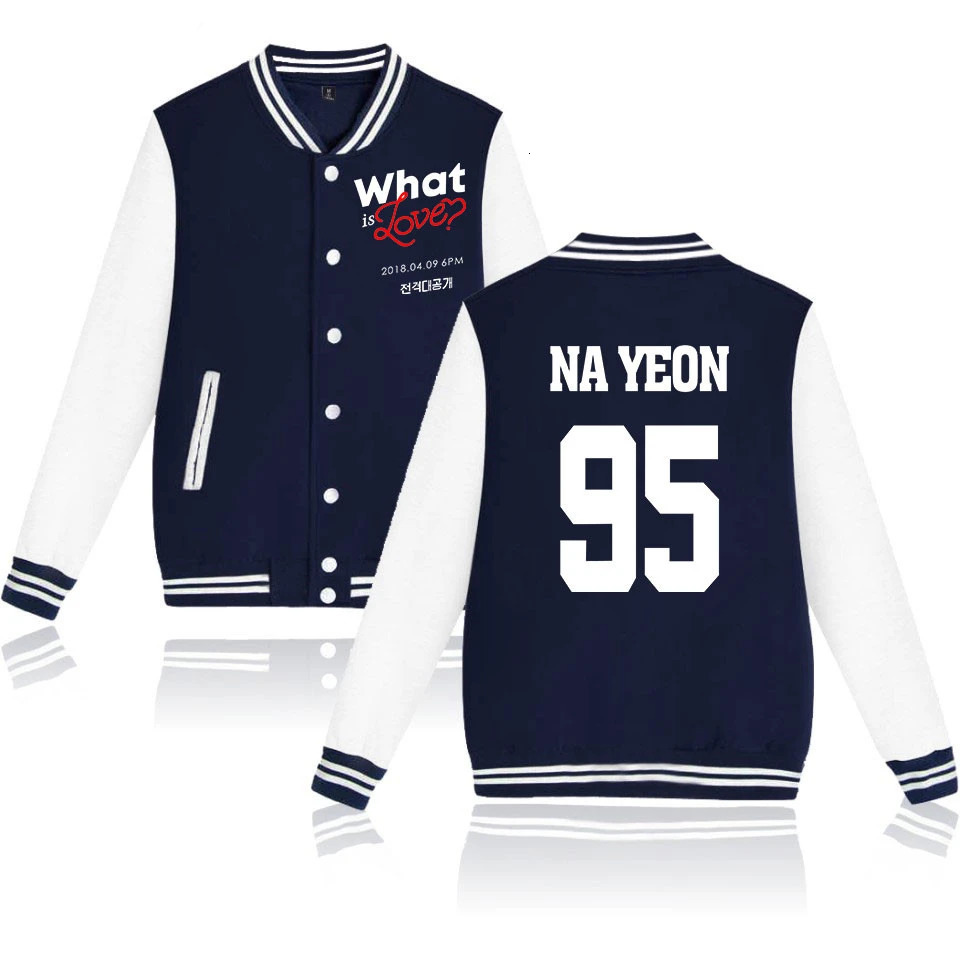 KPOP TWICE Baseball Jacket Women Uniform Coat Fashion Pink College Varsity Streetwear Sweatshirt Veste Homme 240701