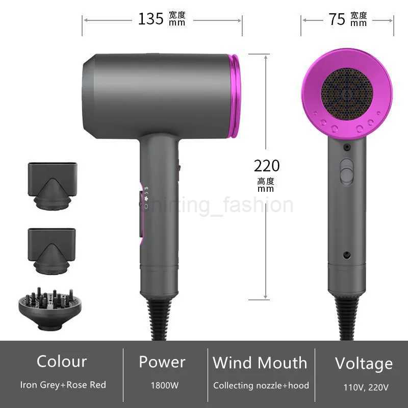 Professional Hair Dryer With High Air Volume And Quick Drying Negative Ion Hair Care EU/US/UK/AU Plug For Home Use Hair DryerCL240710
