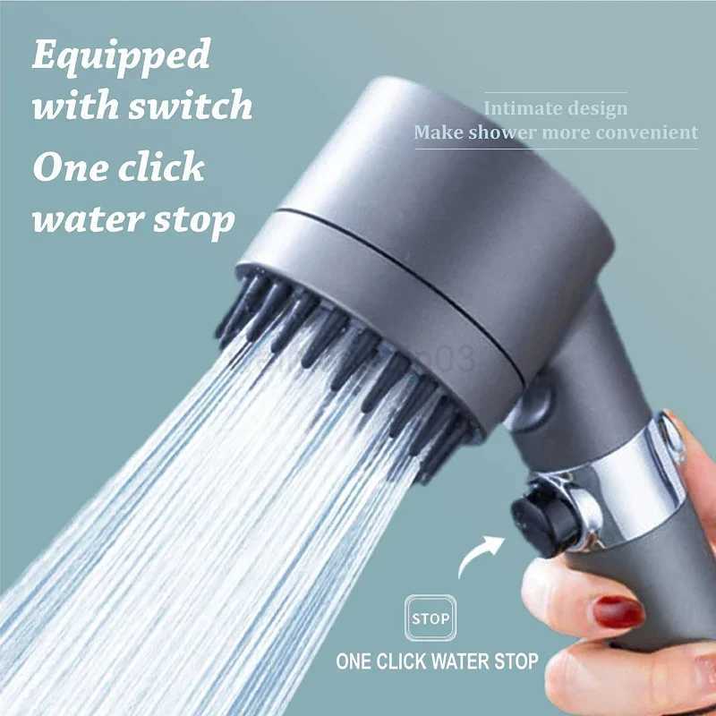 Multi-Functional Water Purifier Shower Filter High Pressure Shower Head 3 Modes Adjustable Water Output Massaging Head BodyCL240710