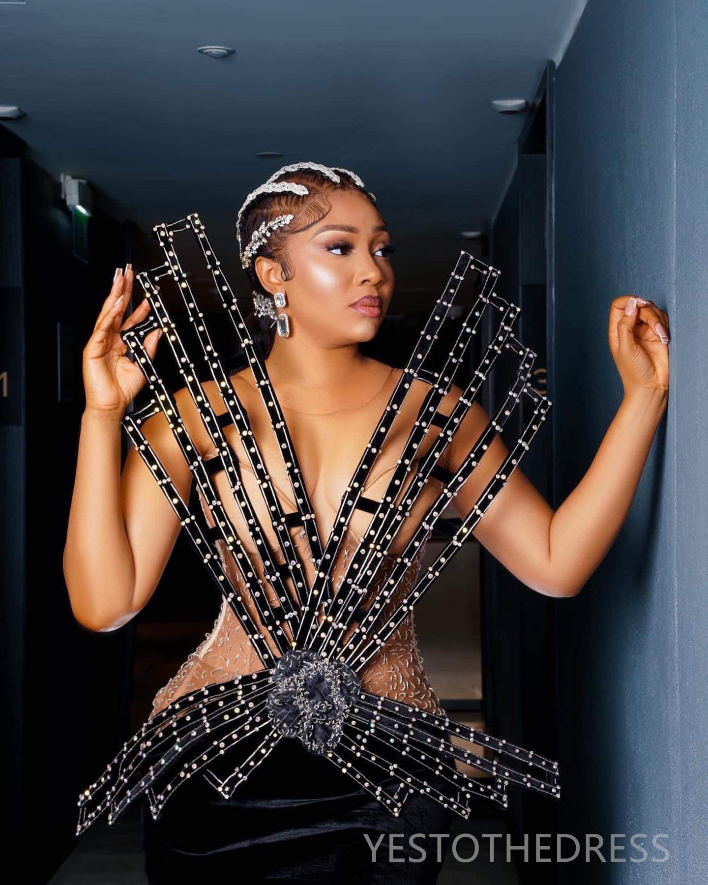 R&W 2024 Plus Size Prom Mermaid Promdress Evening Formal Illusion Sheer Neck Veet Beaded Birthday Dress Second Reception Gowns Engagement Gown AM1312