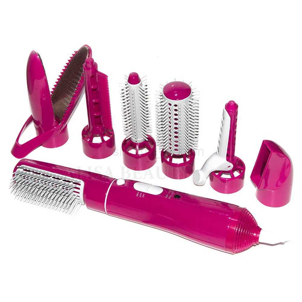 Professional 7 in 1 Styling Tool Hair Drye Multifunction Hair Styling Tools Hairdryer Hair Curler Straightener Dryer Comb BrushCL240710