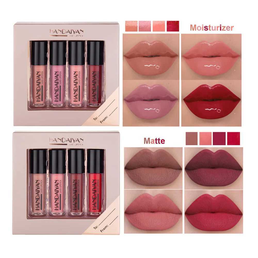 HANDAIYAN Makeup Set Series Eyeshadow Cream Matte Glitter Eyeliner Lip Gloss Liquid Lipstick Cosmetic Kit Eye Shadow Liner Stickzxx240709
