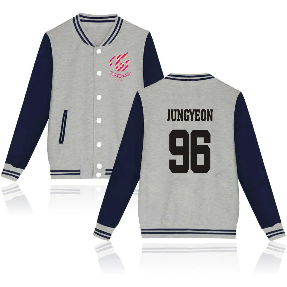 KPOP TWICE Baseball Jacket Women Uniform Coat Fashion Pink College Varsity Streetwear Sweatshirt Veste Homme 240701